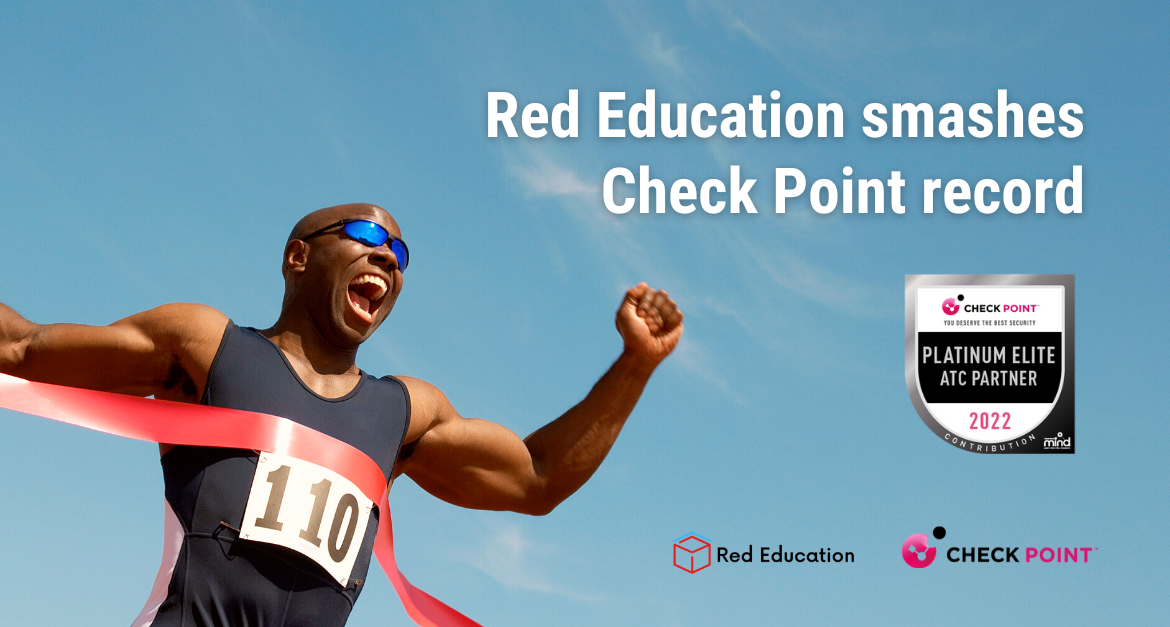 红色教育拿出了一家培训公司在全球提供的Check Point培训席位数量的记录