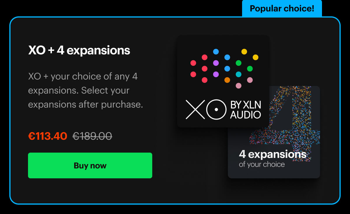 XO + 4 expansions. XO + your choice of any 4 expansions. Select your expansions after purchase. Buy now. 