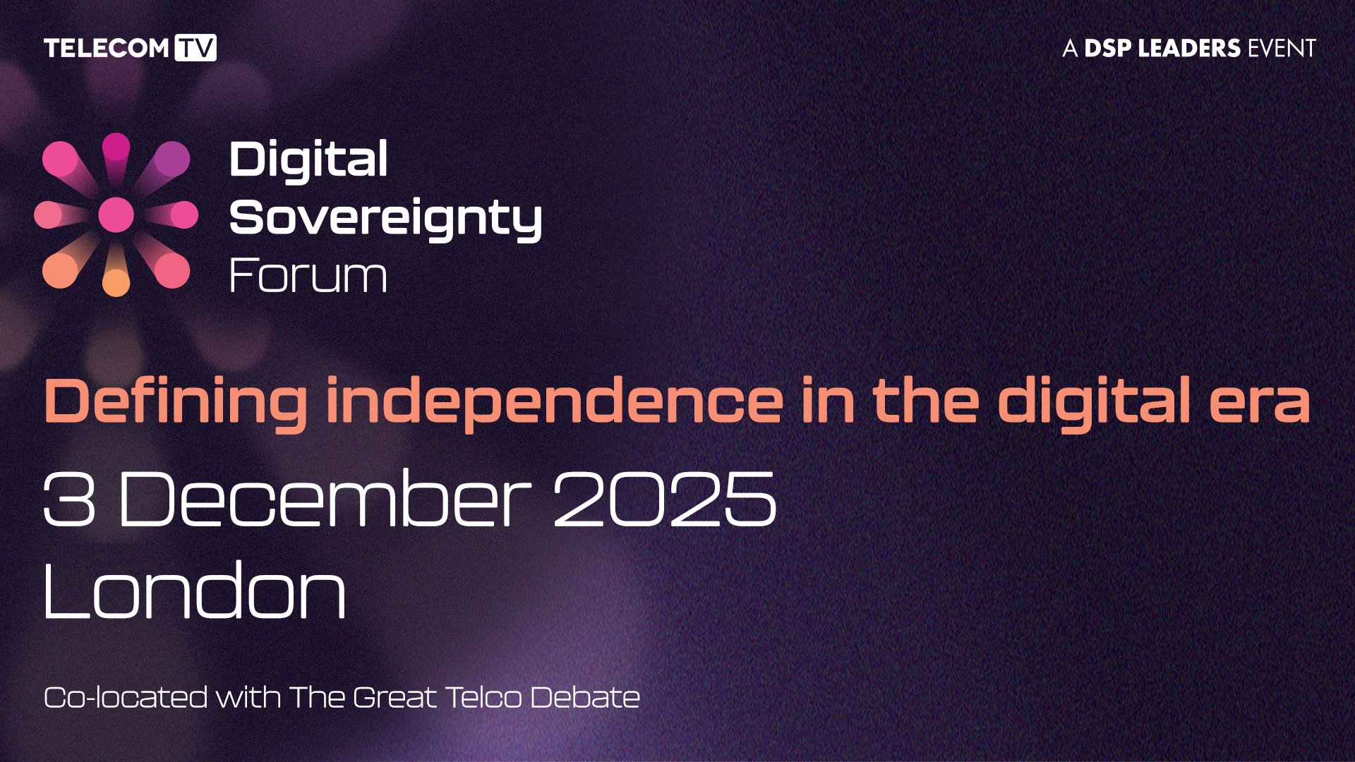 The Digital Sovereignty Forum - 3 December