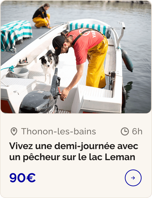 Vivez une demi-journée avec un pêcheur sur le lac Leman