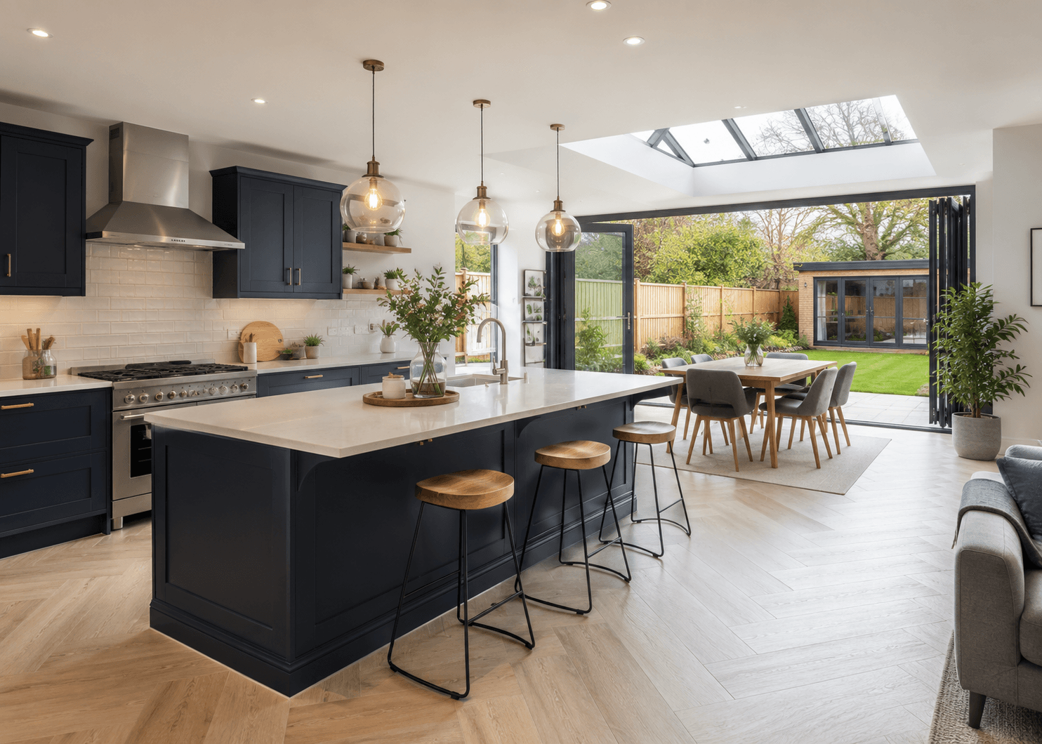 Completed kitchen extension