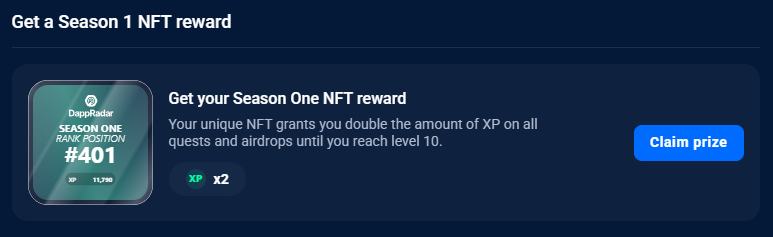 Season 1 reward module