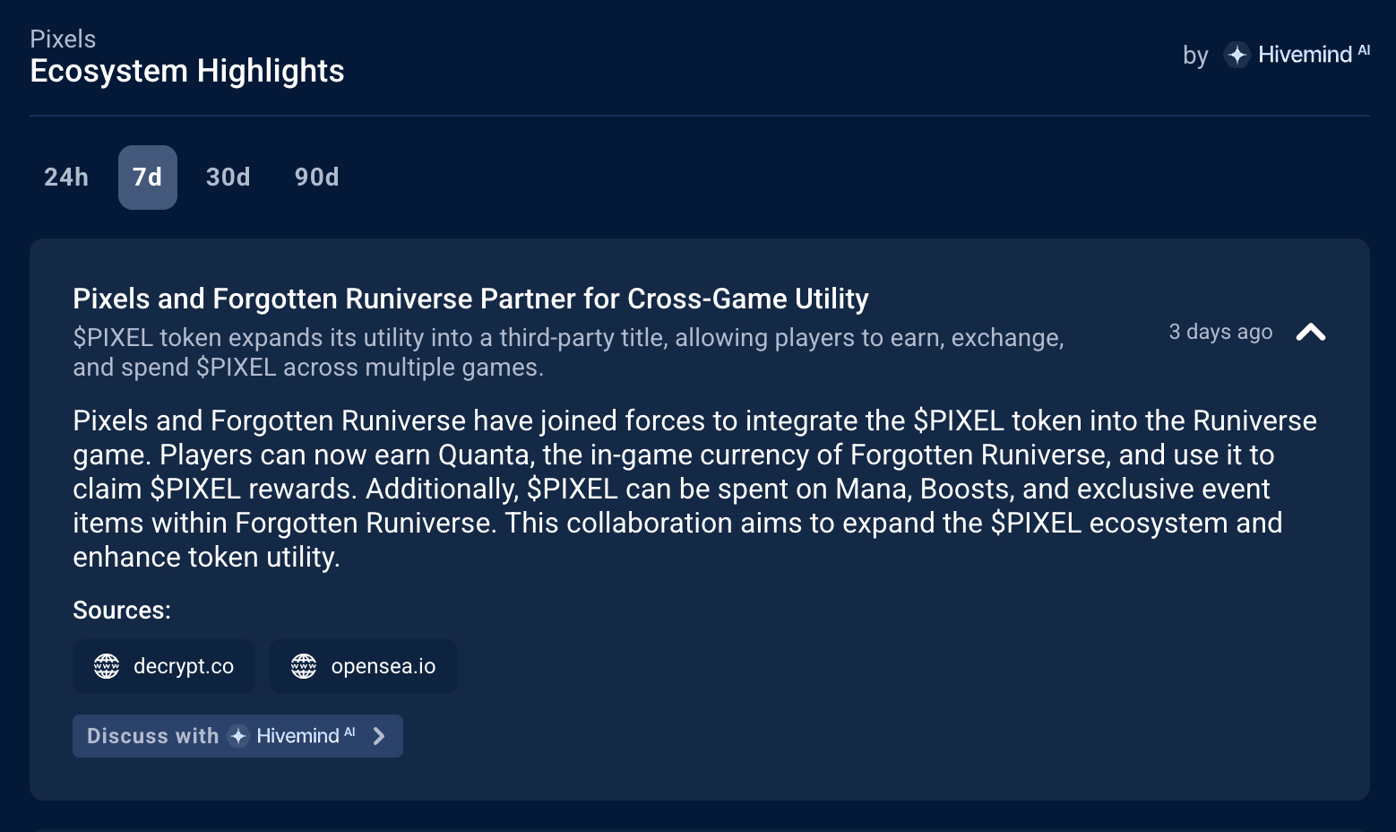 Hivemind Ecosystem Highlights