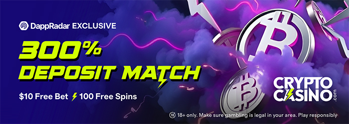 CryptoCasino.com welcome bonus