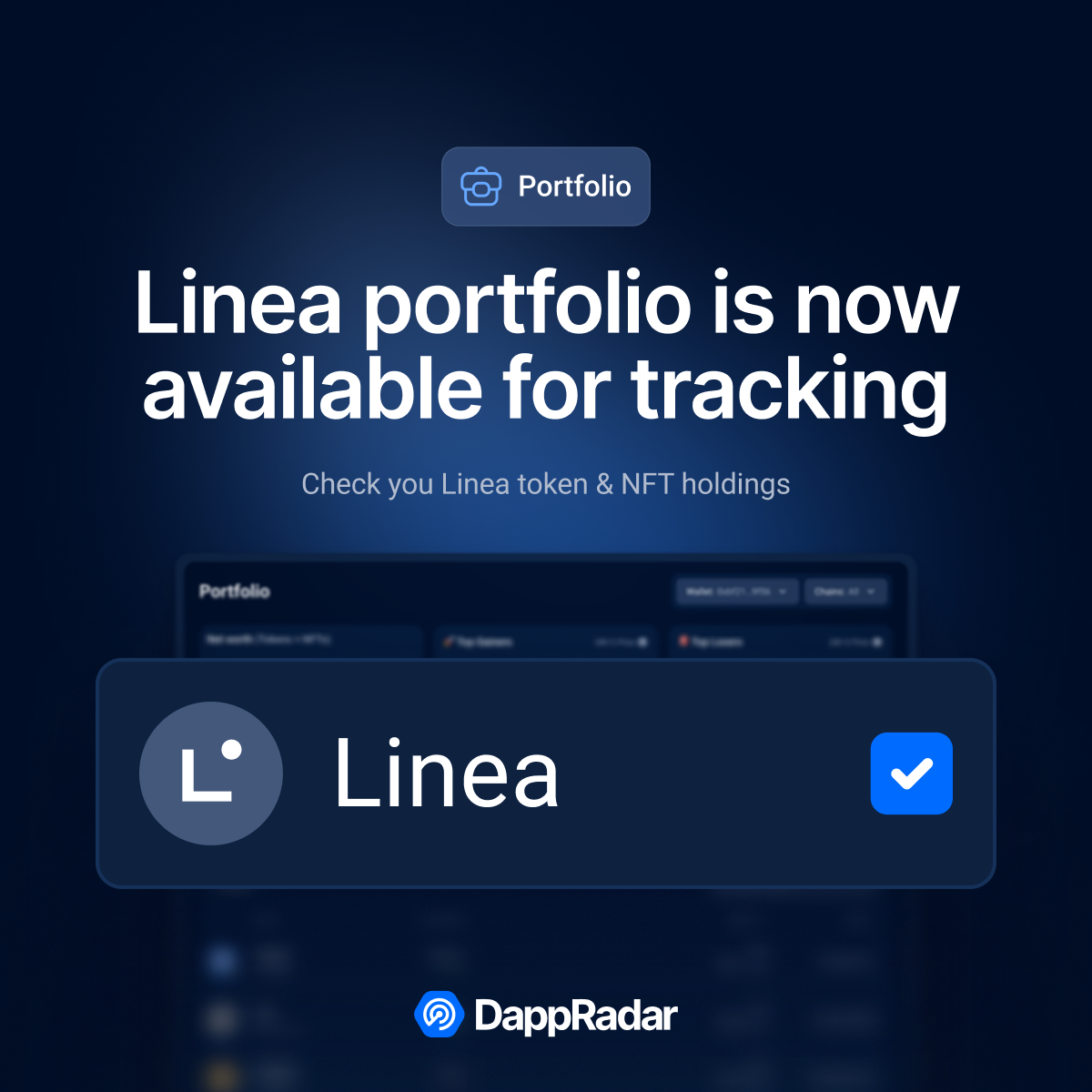 Linea now in the DappRadar Portfolio