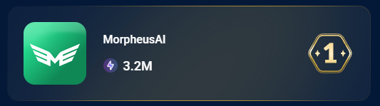 Morpheus AI on DappRadar