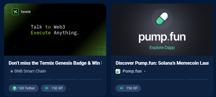Complete Quests and earn rewards on DappRadar