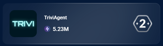 TriviAgent page on DappRadar