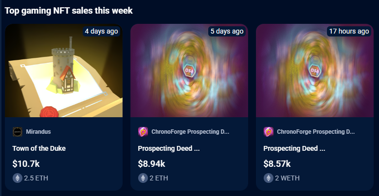 Gaming Narrative Page