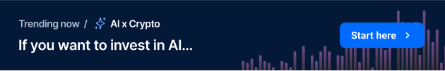 AI x Crypto trends page on DappRadar