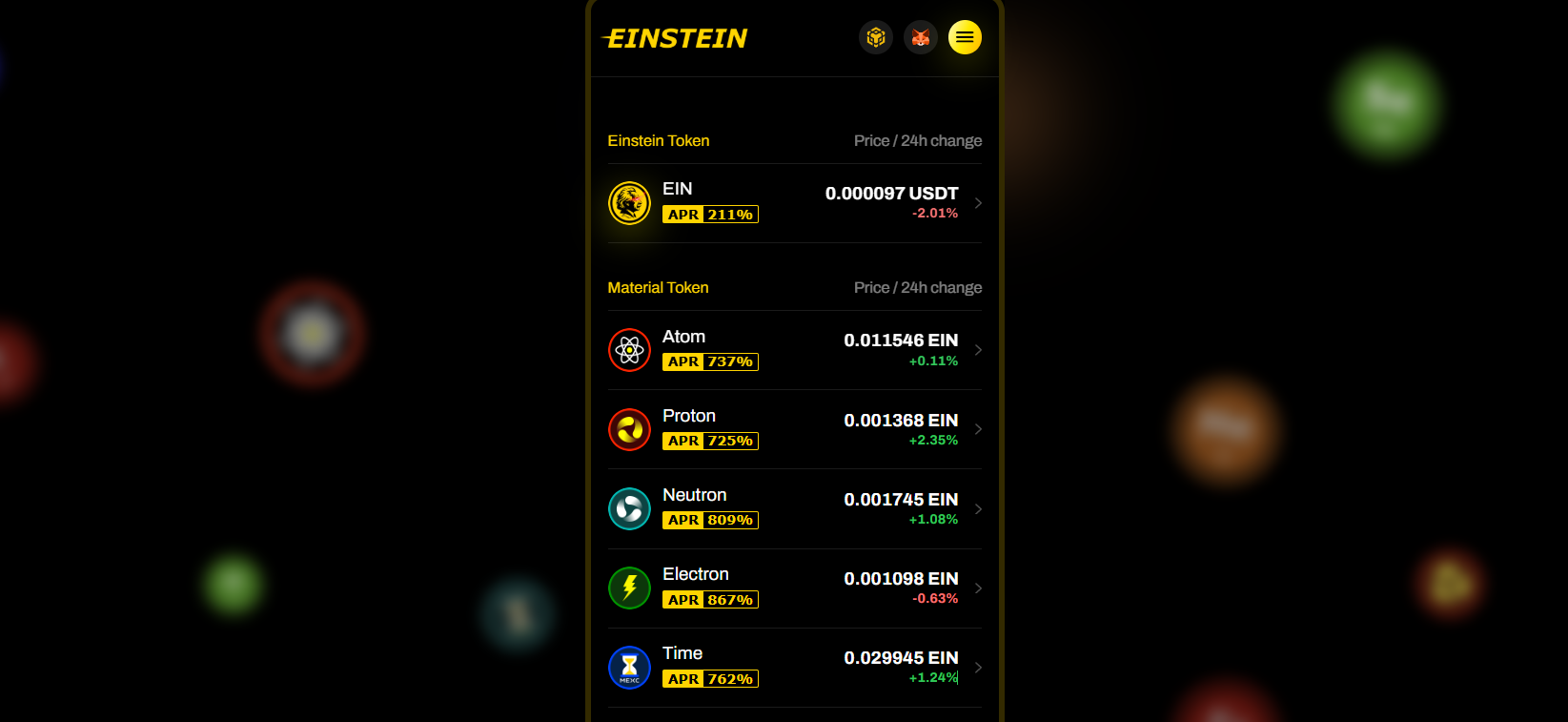 Einstein on DappRadar