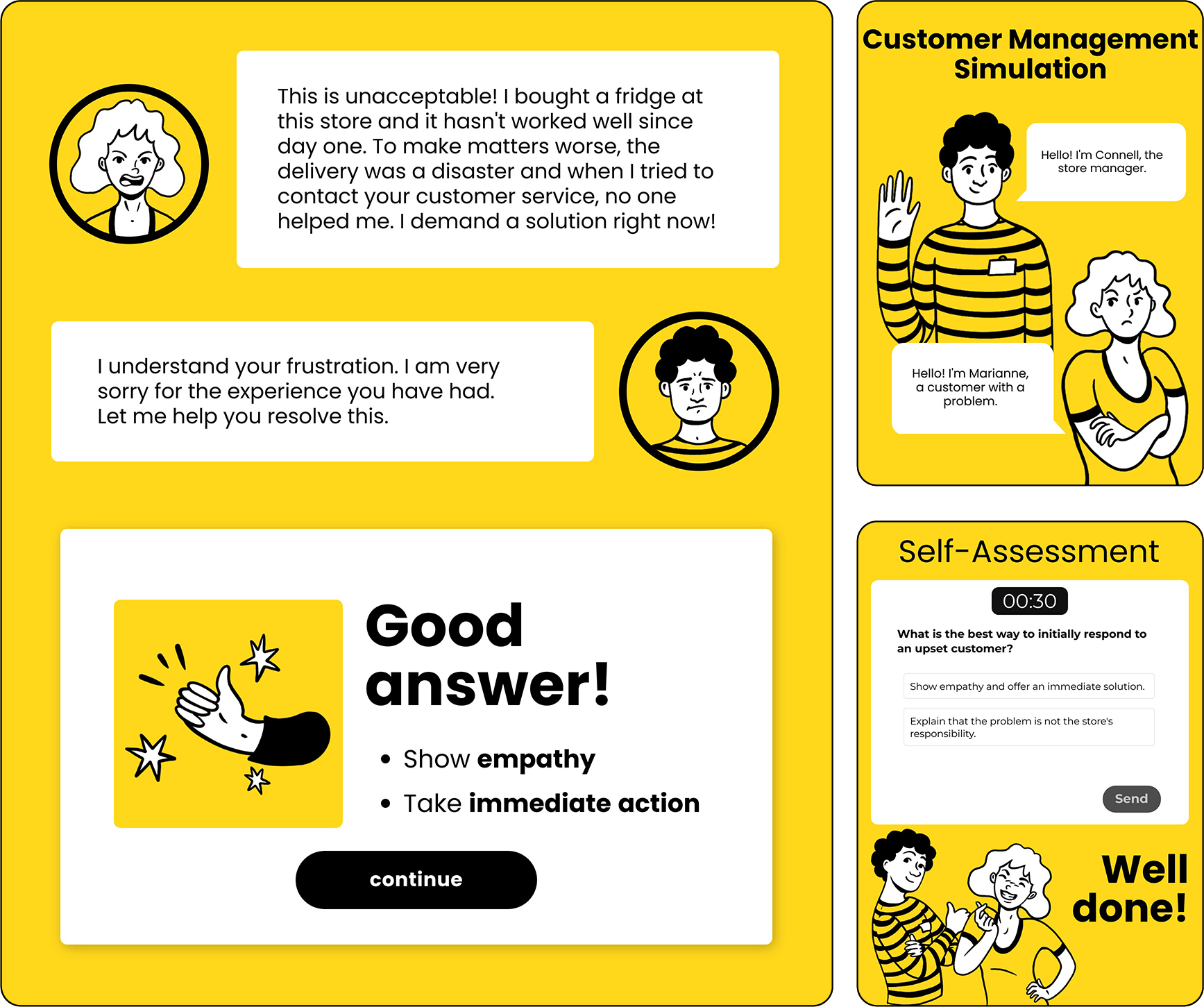 Simulação Gestão de Clientes