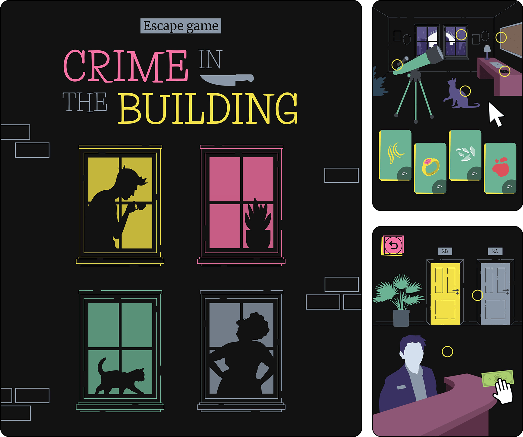 Escape game Crime no prédio