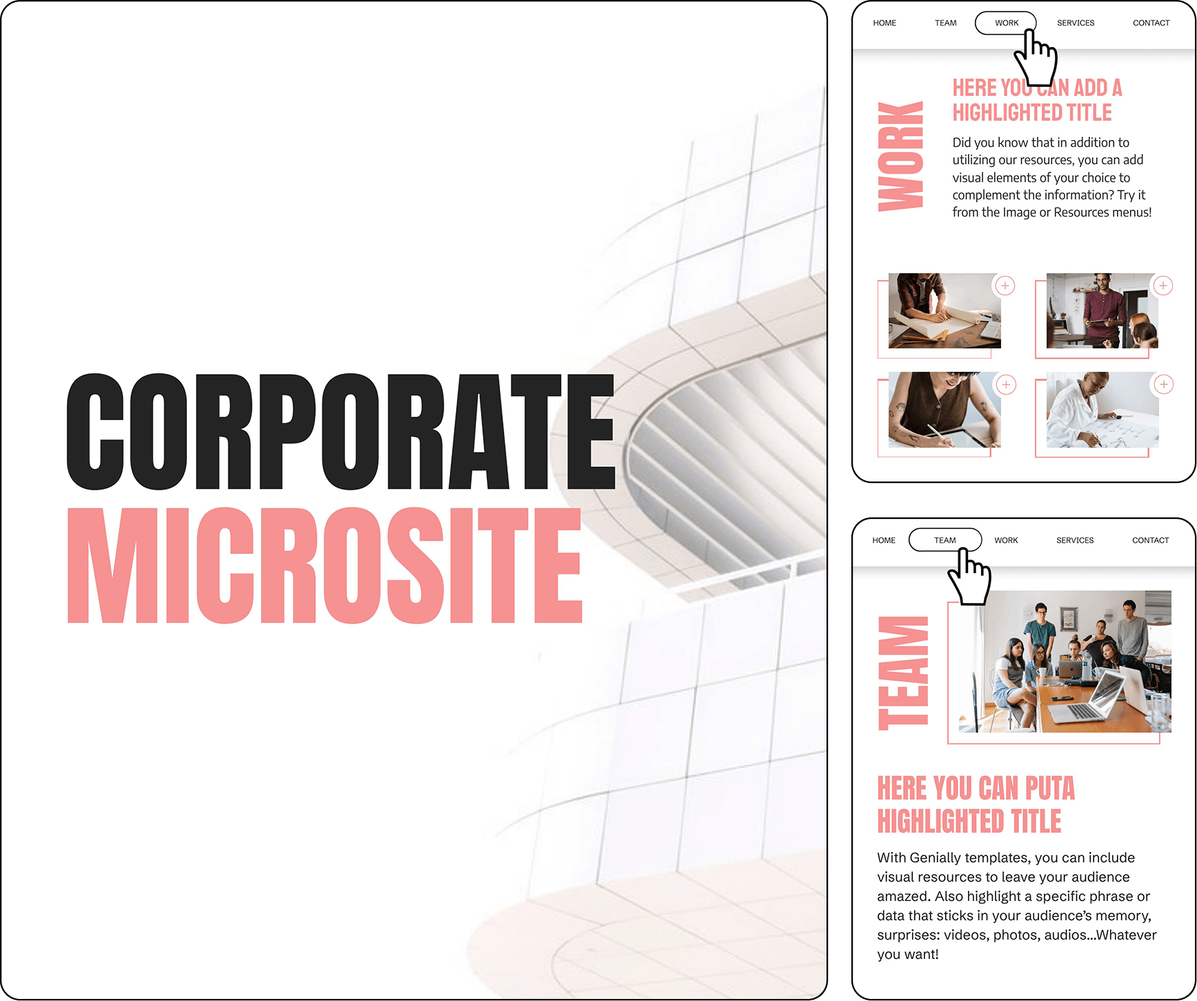 Microsite corporativo