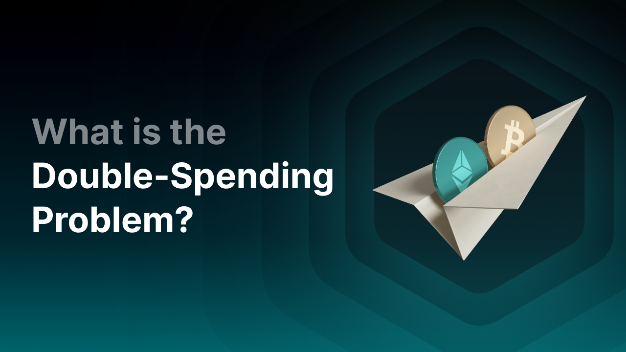 What is the double spending problem and how is it solved?