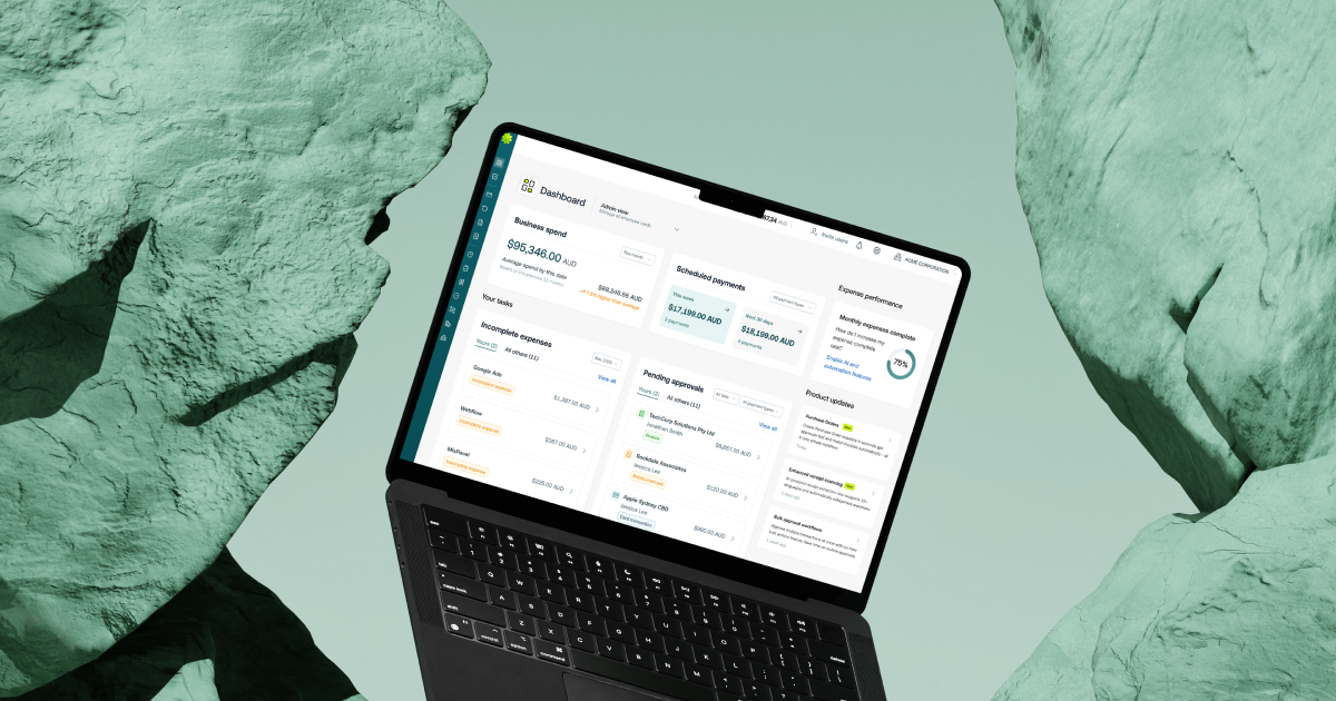 Layered illustration of invoice details sent for approval