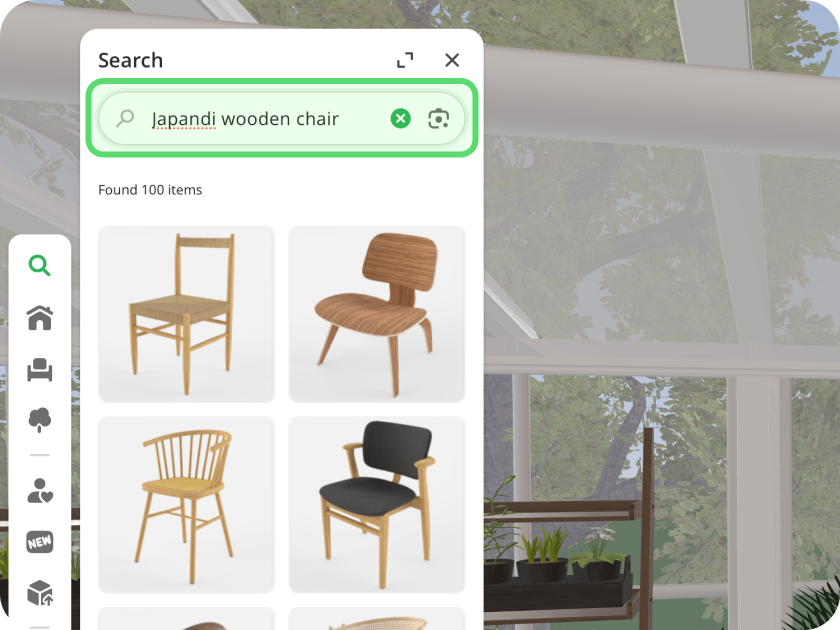 A screenshot of an updated catalog search.