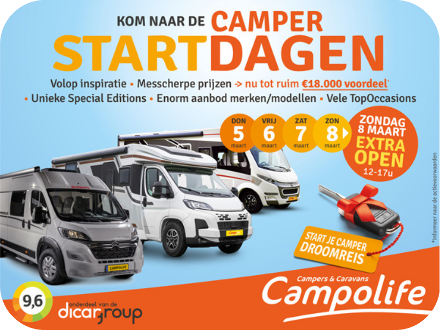 Kom naar de Camper Start Dagen