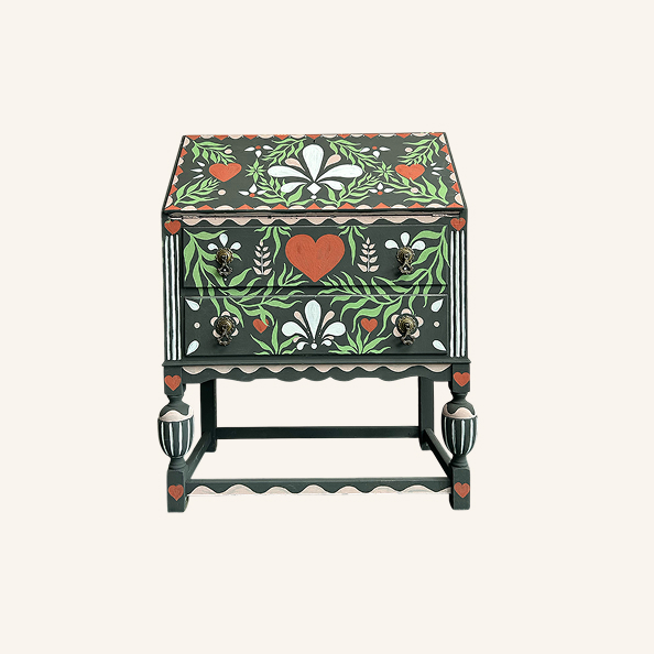Folk Art Writing Bureau Desk