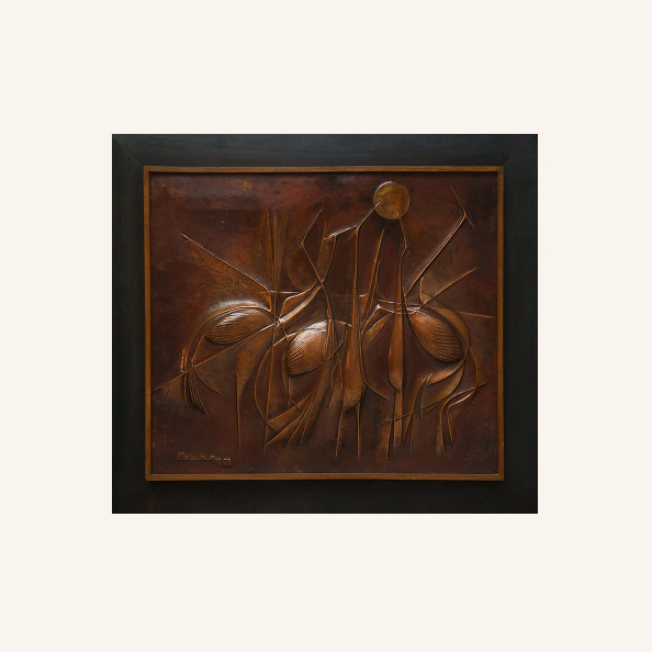 Copper Panel Artwork by Pemba
