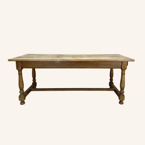 Walnut Wood French Farmhouse Dining Table