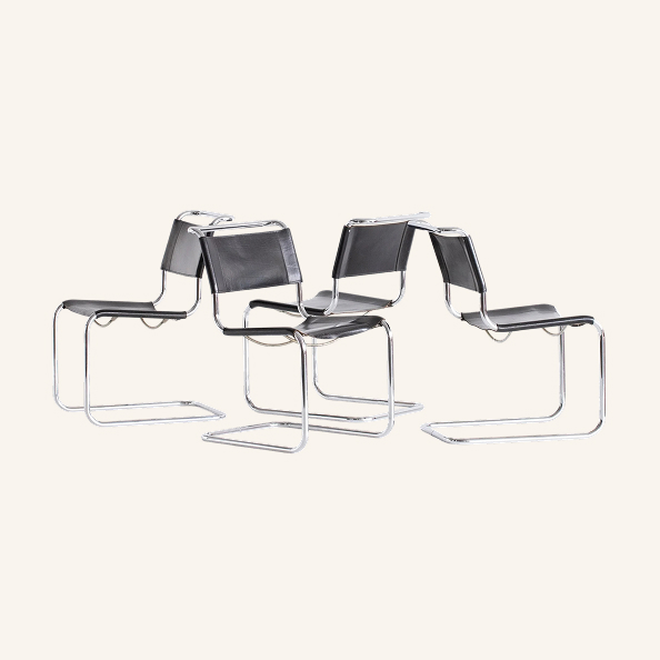 B33 Chairs by Marcel Breuer for Thonet, 1950s