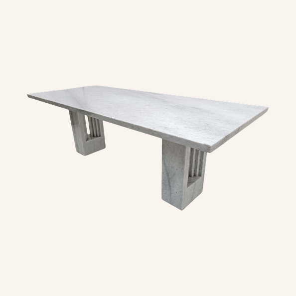 Marble Dining Table by Marcel Breuer & Carlo Scarpa for Gavina, 1960s
