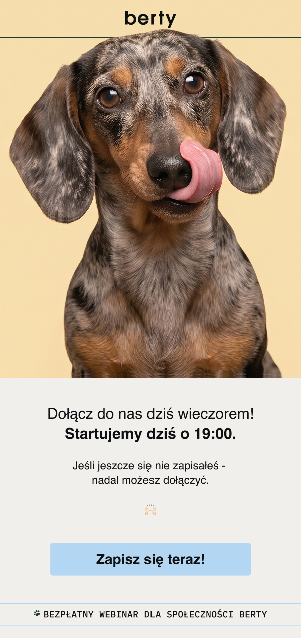 berty Dołącz do nas dziś wieczorem! Startujemy dziś o 19:00. Jeśli jeszcze się nie zapisałeś - nadal możesz dołączyć. Zapisz się teraz! </div><script type=
