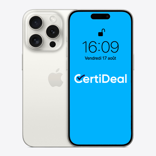 iPhone 15 Pro - 128 GB - Titanio blanco
